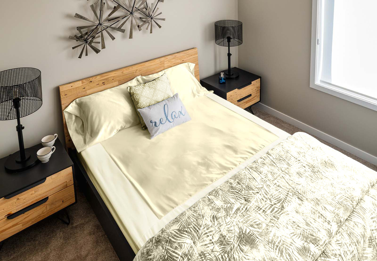 ボックスシーツ (幅152.4cm)