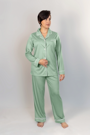 レディース 長袖シャツ＆パンツ パジャマセット